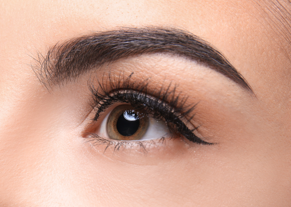 Young Woman with Beautiful Eyebrow